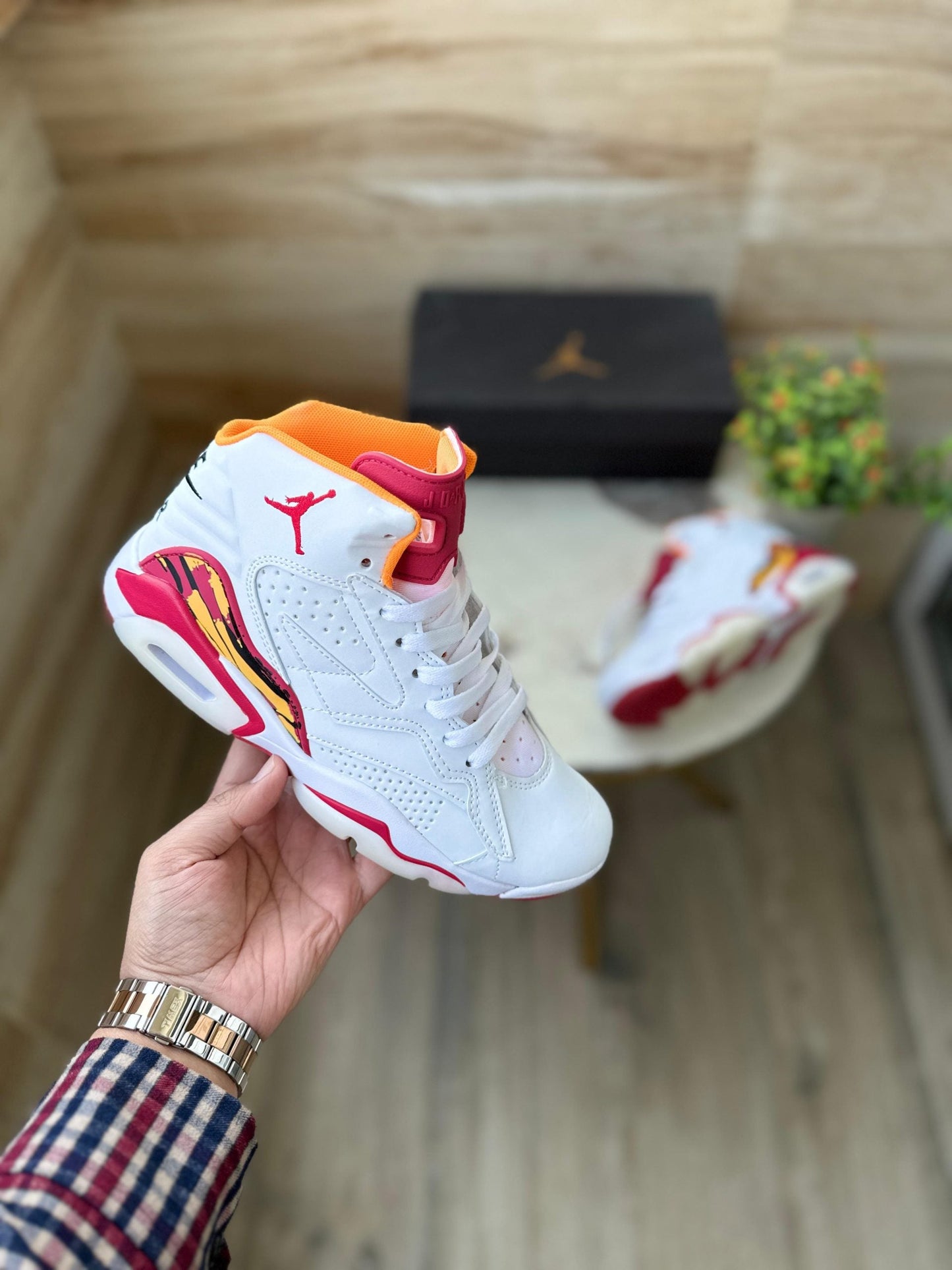 White red